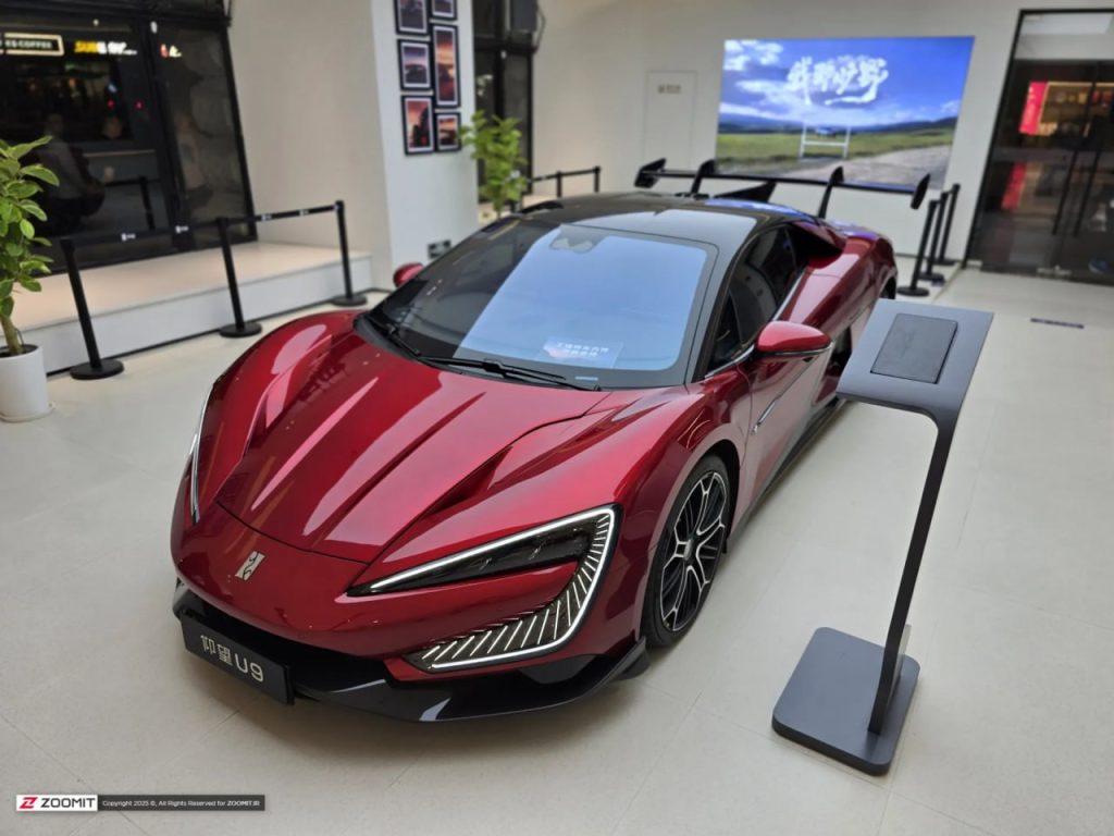 نگاه نزدیک به خودرو برقی سریع BYD U9