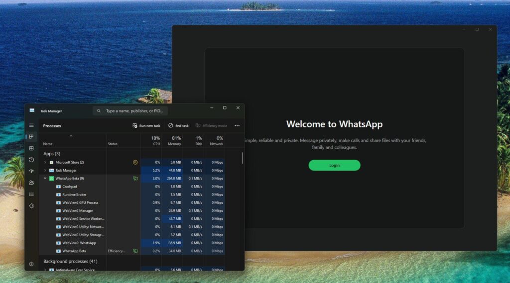 نسخه جدید واتساپ برای ویندوز ۱۱ رونمایی شد