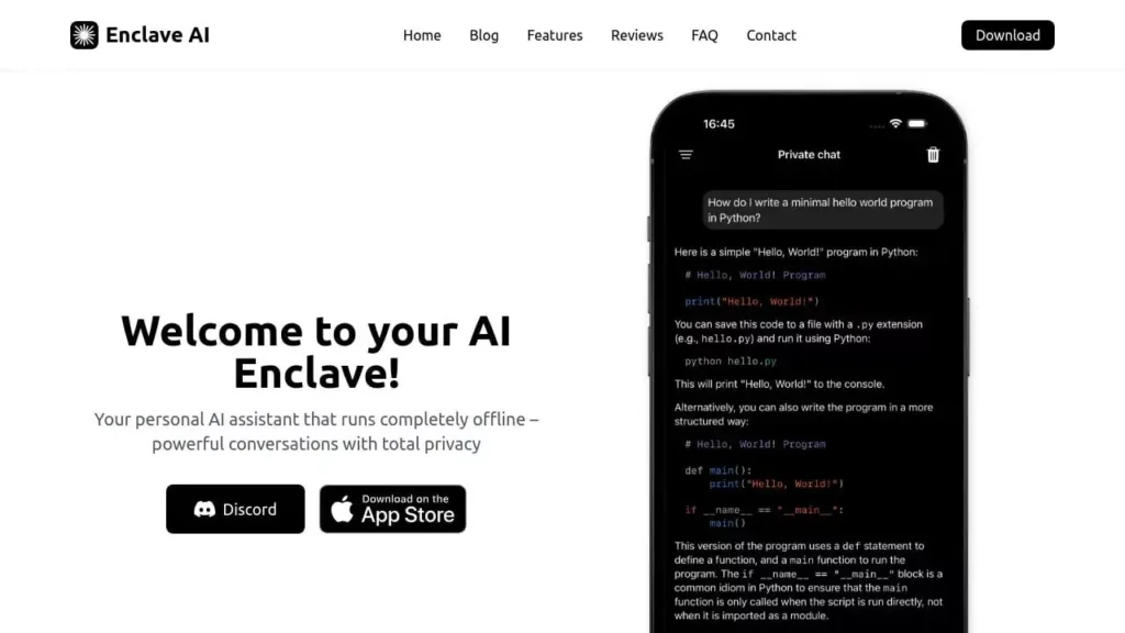 معرفی Enclave AI: هوش مصنوعی قدرتمند گوگل را بدون اینترنت روی آیفون اجرا کنید