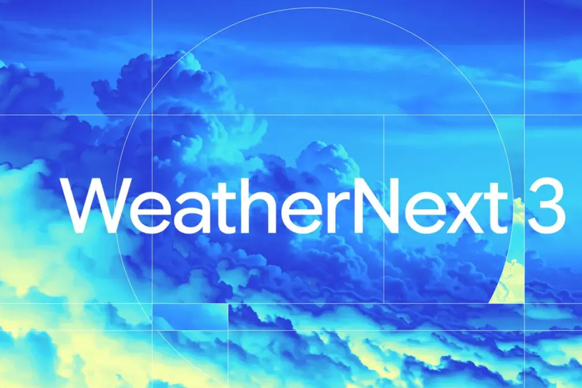 گوگل از مدل WeatherNext 3 برای پیش‌بینی دقیق و گسترده آب‌وهوا رونمایی کرد