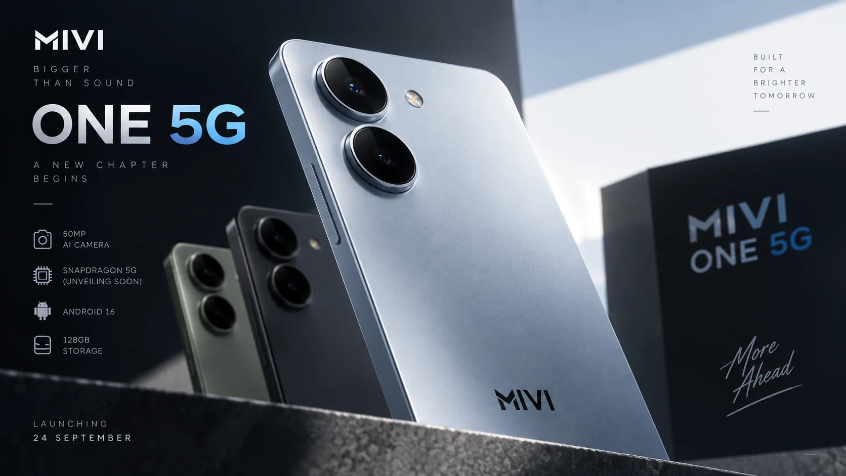 Mivi One 5G در راه است؛ اولین گوشی میوی با دوربین ۵۰ مگاپیکسلی و سیاست «تعویض به‌جای تعمیر»