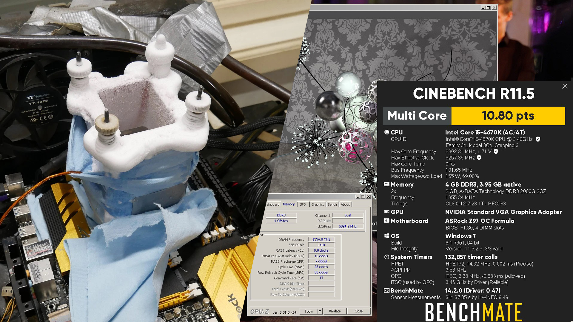 پردازنده اینتل Core i5-4670K با فرکانس ۶.۳ گیگاهرتز رکورد Cinebench R11.5 را شکست
