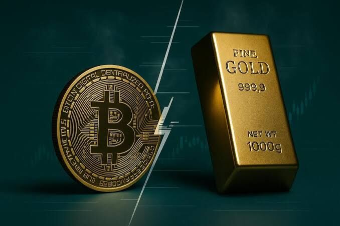 بیت‌کوین در مسیر بلعیدن طلا؟ | ارزش بازار بیت‌کوین برای عبور از طلا باید حدود ۱۸ برابر شود | بیت کوین می‌تواند نقش پول را ایفا کند؟
