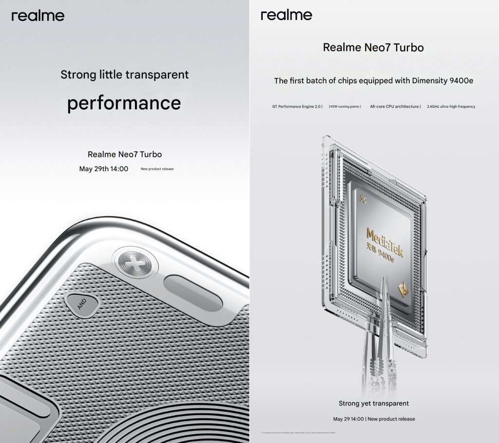 realme-Neo7-Turbo-launch-invite-1024x909 طراحی ریلمی Neo7 Turbo آشکار شد - دیجینوی